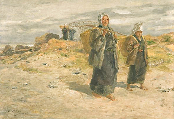 浅井忠、『藁屋根』、希少画集画、状態良好、新品高級額装付、絵画 浅井忠、『藁屋根』、希少画集画、状態良好、新品高級額装付、絵画