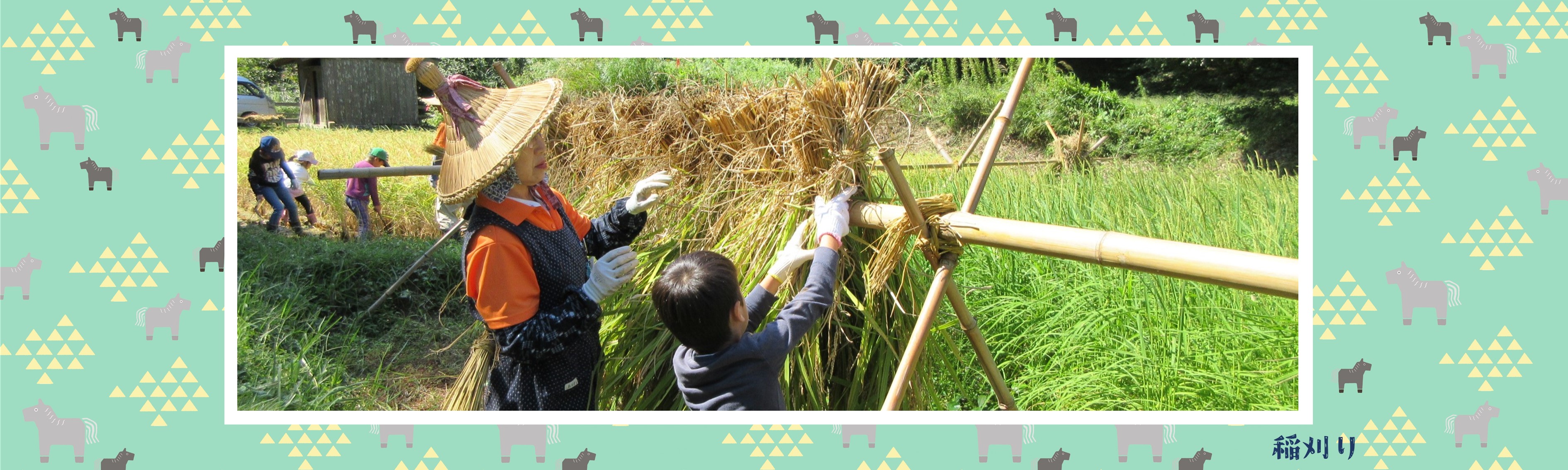 稲刈り