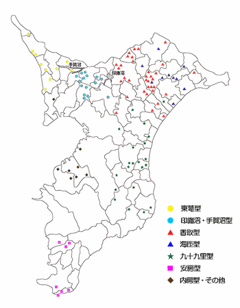 千葉県「七夕馬」分布図