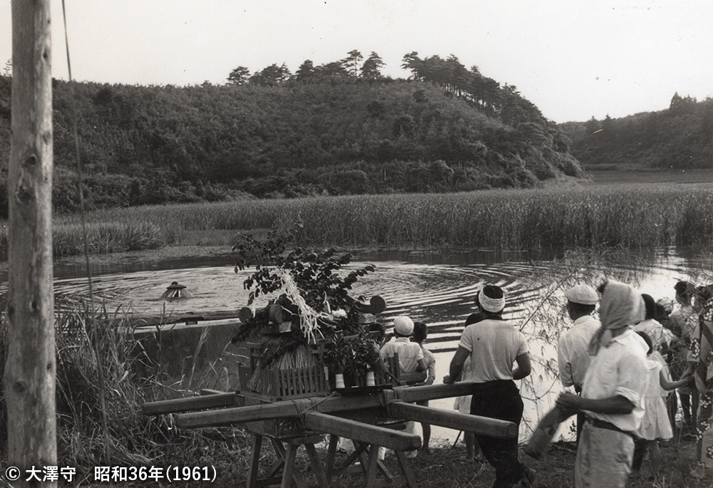 担ぎ棒に晒を巻く