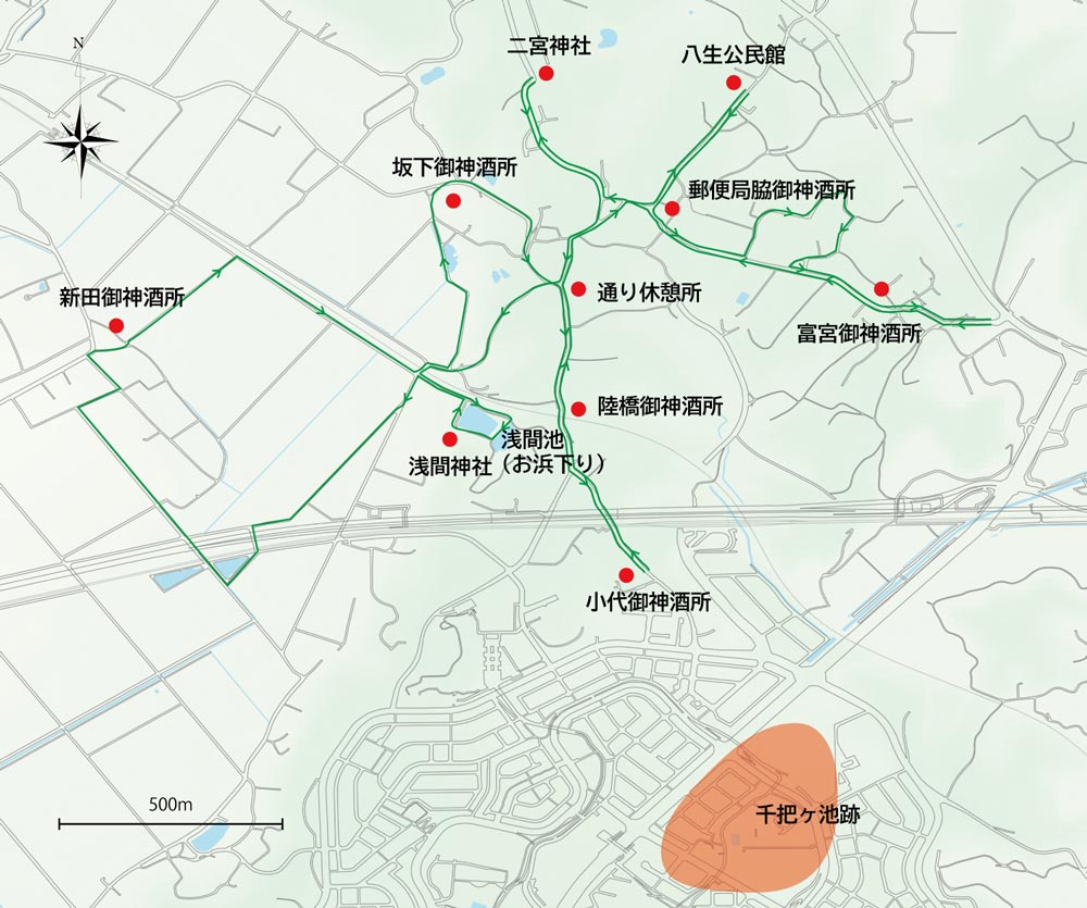 担ぎ棒に晒を巻く