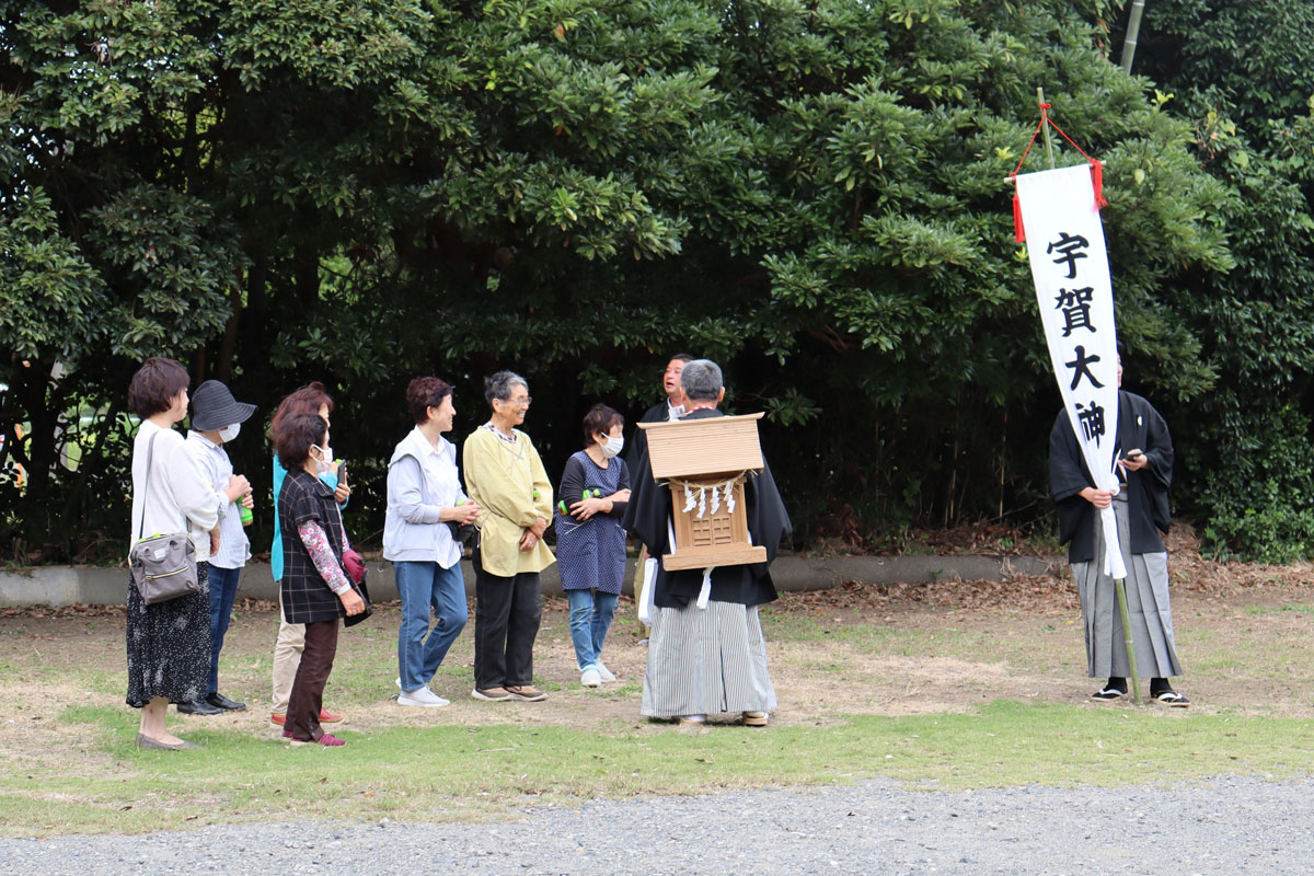 宇賀大神供奉者によるお守りの頒布