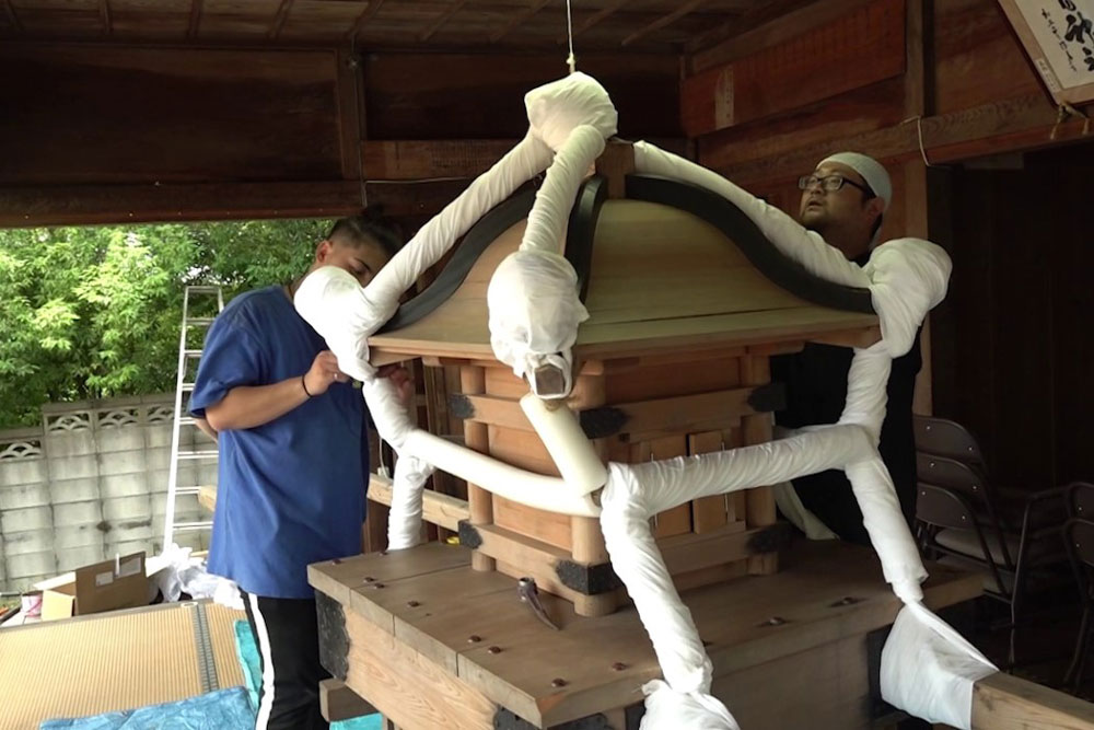 千把ヶ池でのお浜下り神事