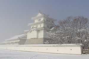 2018年1月23日撮影　（雪の関宿城）