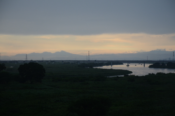 流頭部と赤城山