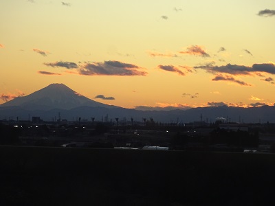 富士山1224夕方２