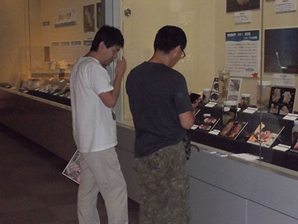 軟体動物コーナーで